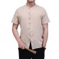Cotton Linen Shirts Men\'s Casual Fashion Slim Fit Short Sleeved Summer Male Shirts Camisa Masculina