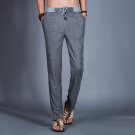 Uwback 2017 New Brand Autumn Linen Pants Men Plus Size 3XL Loose Casual Pants Summer Lightweight Pan
