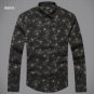 Men shirt Floral printing long sleeve shirts men clothes flowers printed shirts vintage Linen Casual