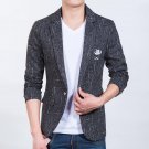 2016 Fashion embroidery Men\'s slim fit cotton blazer Suit Jacket  plus size L-5XL Male blazers Men\