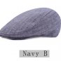 Cotton and Linen Beret Caps for Men Women Spring Summer Plaid Sun Caps Adult Berets Cap Brand Britis