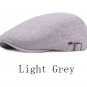 Spring Summer Sun Hats for Men Women Casual Newsboy Caps Woman Cotton Linen Caps Flat Brim Adjustabl