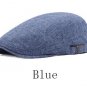 Spring Summer Sun Hats for Men Women Casual Newsboy Caps Woman Cotton Linen Caps Flat Brim Adjustabl