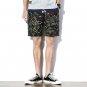 Men\'s Linen Shorts Large Size Classic Flower Print Design Men\'s Shorts Men Casual Boardshort Brand