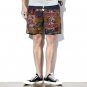 Men\'s Linen Shorts Large Size Classic Flower Print Design Men\'s Shorts Men Casual Boardshort Brand