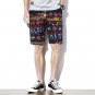 Men\'s Linen Shorts Large Size Classic Flower Print Design Men\'s Shorts Men Casual Boardshort Brand