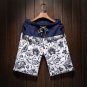 Men and women models leisure shorts fashion cotton and linen stitching 2017 summer brand beaded flow