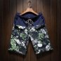 Men and women models leisure shorts fashion cotton and linen stitching 2017 summer brand beaded flow