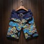 Men and women models leisure shorts fashion cotton and linen stitching 2017 summer brand beaded flow