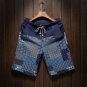 Men and women models leisure shorts fashion cotton and linen stitching 2017 summer brand beaded flow