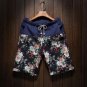 Men and women models leisure shorts fashion cotton and linen stitching 2017 summer brand beaded flow
