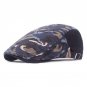 2017 New Spring and Summer Men\'s Cotton Linen Leisure Forward Cap Color Striped Ladies Retro Flat T