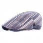 2017 New Spring and Summer Men\'s Cotton Linen Leisure Forward Cap Color Striped Ladies Retro Flat T