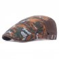 2017 New Spring and Summer Men\'s Cotton Linen Leisure Forward Cap Color Striped Ladies Retro Flat T