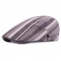 2017 New Spring and Summer Men\'s Cotton Linen Leisure Forward Cap Color Striped Ladies Retro Flat T