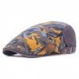 2017 New Spring and Summer Men\'s Cotton Linen Leisure Forward Cap Color Striped Ladies Retro Flat T