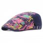 2017 New Spring and Summer Men\'s Cotton Linen Leisure Forward Cap Color Striped Ladies Retro Flat T