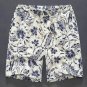 Men Cotton Linen Shorts Ethnic Style Summer Casual Loose Floral Print Beach Short Pants FS99