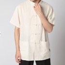 shirt top Summer Linen Cotton Short Sleeves S M L XL XXL XXXL YF1199