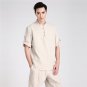 Cotton Linen Leisure Short Sleeve Shirts Clothing M L XL XXL XXXL