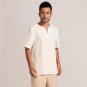 High Quality Green Chinese Men Cotton Linen Casual Shirt Summer New Short Sleeve Kung Fu Shirt Size 