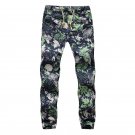2017 new arrivals fashion print linen men\'s casual jogger pants men sweatpants M-5XL AYG258