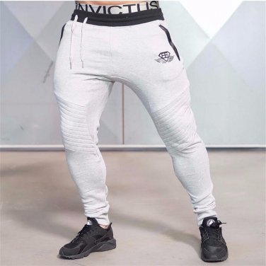 Men\'s Pants Workout Cloth Active Cotton Pants Men Jogger Pants Sweatpants Bottom Legging