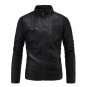2017 Winter Clothes Man Faux Leather Coat Europe and United States stand-up collar Men thickening ve