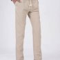 hirigin Men\'s Casual Loose Long Pants Comfort Trousers Flax Cotton Loose Linen Beach