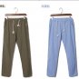 hirigin Men\'s Casual Loose Long Pants Comfort Trousers Flax Cotton Loose Linen Beach
