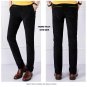 New arrival  men middle waisted pants autumn winter Slim fit full length corduroy pants fashion soli