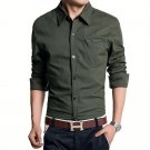 Free shipping Hot Sale spring Autumn cotton long sleeve shirt men\'s shirts Solid fashion Business s