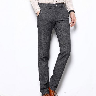New Arrival Hot Sell Men Pants Spring Autumn High Quality Men\'s Slim Solid Business Pants Straight 