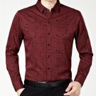 Hot sell Men solid color full sleeve men clothes formal polka dot Dress business shirts high quality
