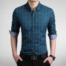 Sales hot new style men shirt long sleeve cotton shirts men\'s slim shirts casual plaid business shi