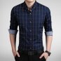 Sales hot new style men shirt long sleeve cotton shirts men\'s slim shirts casual plaid business shi