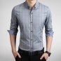 Sales hot new style men shirt long sleeve cotton shirts men\'s slim shirts casual plaid business shi