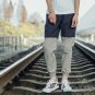 Male Trousers 2017 New Men Casual Two color stitching Loose Sweatpants Linen Trousers Joggers Mens P