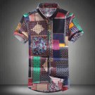 2017 men summer Hawaii Beach shirts men short sleeve shirt slim fit chemise homme men dress blouse p