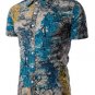 2017 men summer Hawaii Beach shirts men short sleeve shirt slim fit chemise homme men dress blouse p