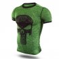 New Fitness Compression Shirt Men Punisher Skull T Shirt Superhero Bodybuilding Tight Short Sleeve T