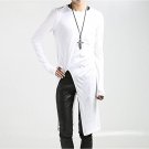 Envmenst 2017 Brand Clothing Cotton t-shirt Mens Long Sleeve with Finger Hole Long Length Men T Shir