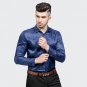 Bright Silk Shirts Men 2017 Promotion Autumn Long Sleeve Casual Cotton Flower Shirts for Men Designe