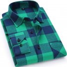 2017 New Mens Plaid Shirt 100% Cotton High Quality Mens Business Casual Long Sleeve Shirt Male Socia