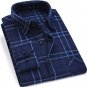 2017 New Mens Plaid Shirt 100% Cotton High Quality Mens Business Casual Long Sleeve Shirt Male Socia