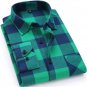 2017 New Mens Plaid Shirt 100% Cotton High Quality Mens Business Casual Long Sleeve Shirt Male Socia