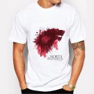 Tshirt Homme 2016 New Game of Thrones T Shirt Men Cool The North Remembers Blood Wolf T-shirt Men\'s