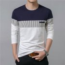 T-Shirt Men 2017 Spring Summer New Long Sleeve O-Neck T Shirt Men Brand Clothing Fashion Patchwork C