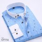 2017 Spring Floral Print Men Shirts Long Sleeve Mens Casual Shirt Slim Men Flower Printing Dress Shi