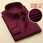 Men Dress Casual Long Sleeved Solid Color Shirt No Pocket Design Male Classic Business Shirt 2017 Ne